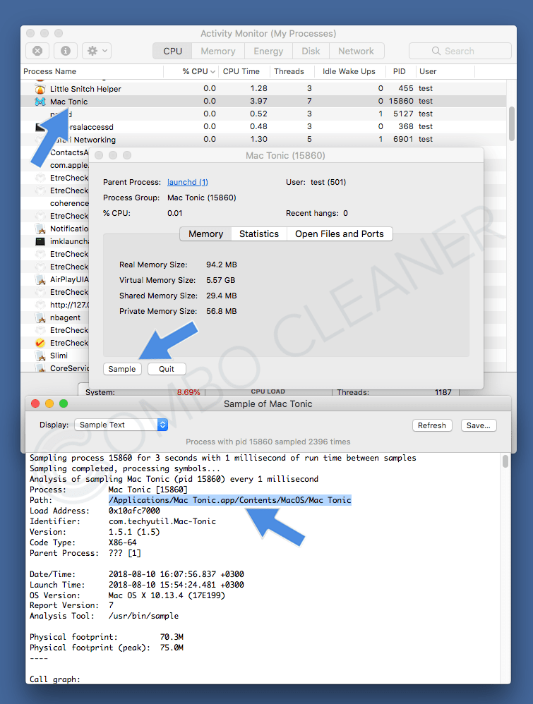 combo cleaner for mac os 10.9.5